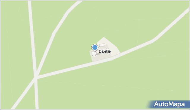 Dalekie-Tartak, Modrzewiowa, 1, mapa Dalekie-Tartak