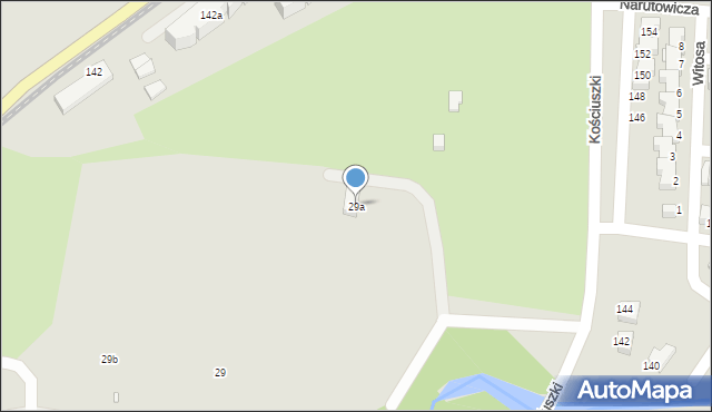 Elbląg, Moniuszki Stanisława, 29a, mapa Elbląga