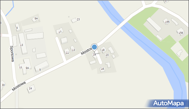 Frysztak, Mostowa, 14, mapa Frysztak