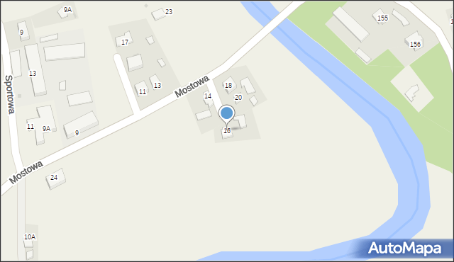 Frysztak, Mostowa, 16, mapa Frysztak