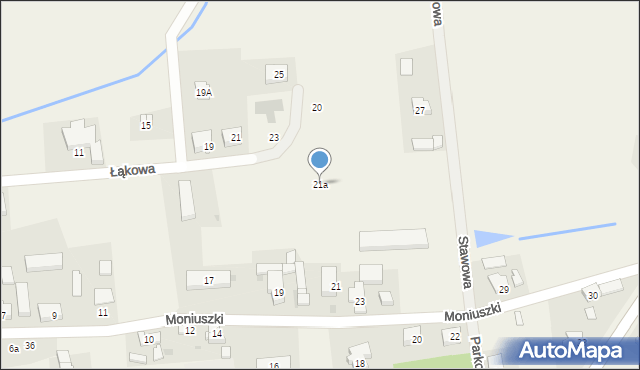 Golędzinów, Moniuszki Stanisława, 21a, mapa Golędzinów