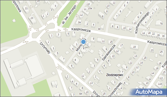 Goleniów, Moniuszki Stanisława, 4, mapa Goleniów