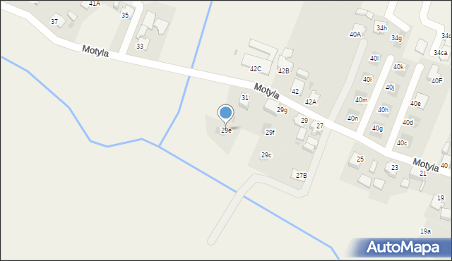 Gostyń, Motyla, 29e, mapa Gostyń