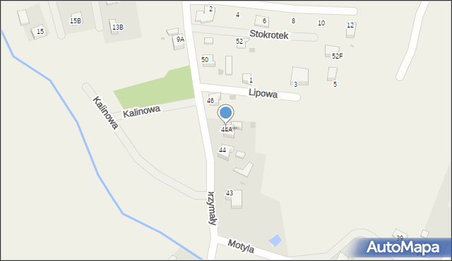Gostyń, Motyla, 44A, mapa Gostyń