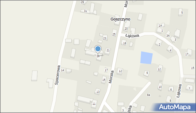 Goszczyno, Morska, 19, mapa Goszczyno