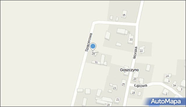 Goszczyno, Morska, 29, mapa Goszczyno