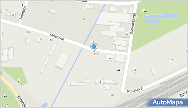 Grodzisk Mazowiecki, Mostowa, 3, mapa Grodzisk Mazowiecki