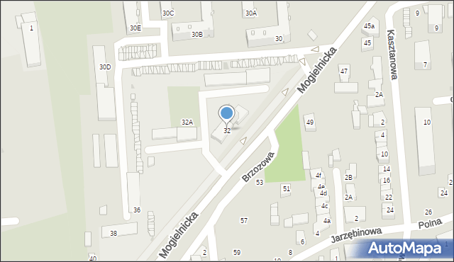 Grójec, Mogielnicka, 32, mapa Grójec