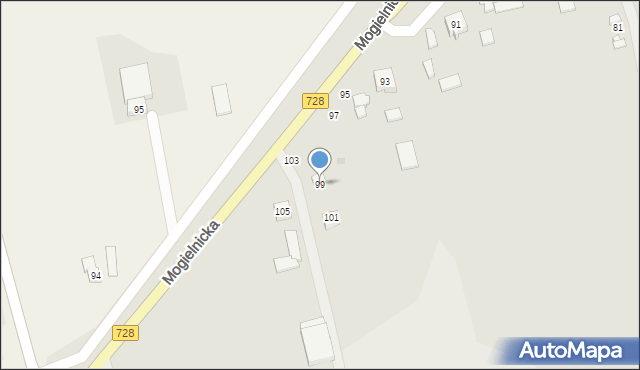 Grójec, Mogielnicka, 99, mapa Grójec