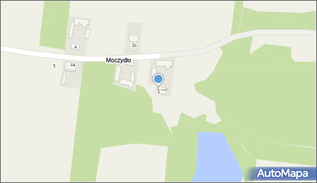 Janki, Moczydło, 1, mapa Janki