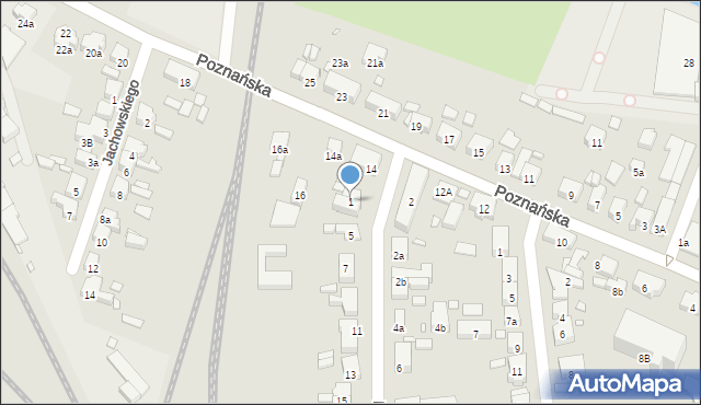 Jarocin, Moniuszki Stanisława, 1, mapa Jarocin