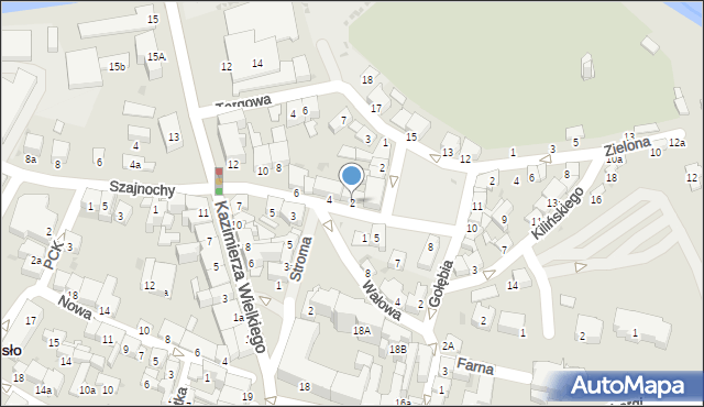 Jasło, Modrzejewskiego Józefa, płk., 2, mapa Jasła