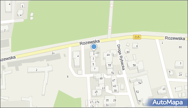 Jastrzębia Góra, Motelowa, 1, mapa Jastrzębia Góra