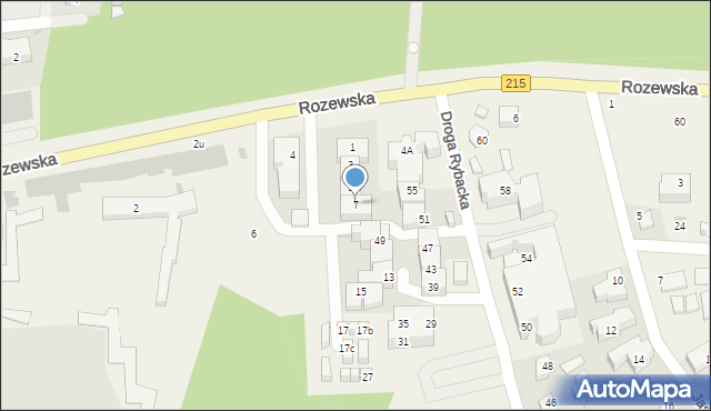 Jastrzębia Góra, Motelowa, 7, mapa Jastrzębia Góra