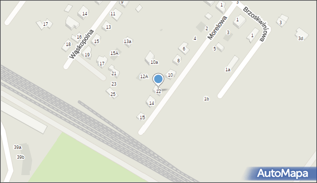 Jelcz-Laskowice, Morelowa, 12, mapa Jelcz-Laskowice