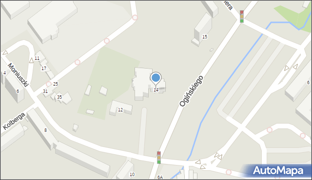 Jelenia Góra, Moniuszki Stanisława, 14, mapa Jelenia Góra