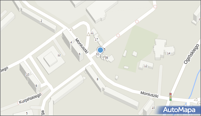Jelenia Góra, Moniuszki Stanisława, 33, mapa Jelenia Góra