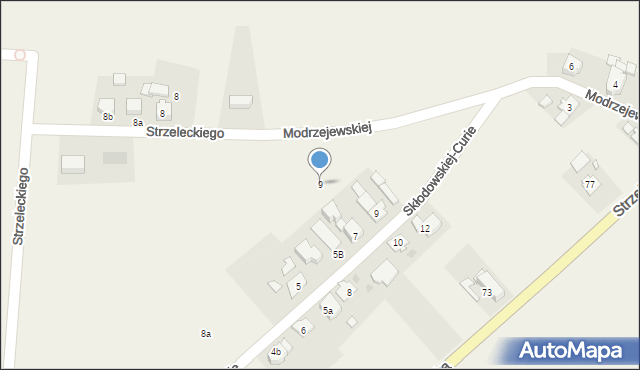 Jemielnica, Modrzejewskiej Heleny, 9, mapa Jemielnica