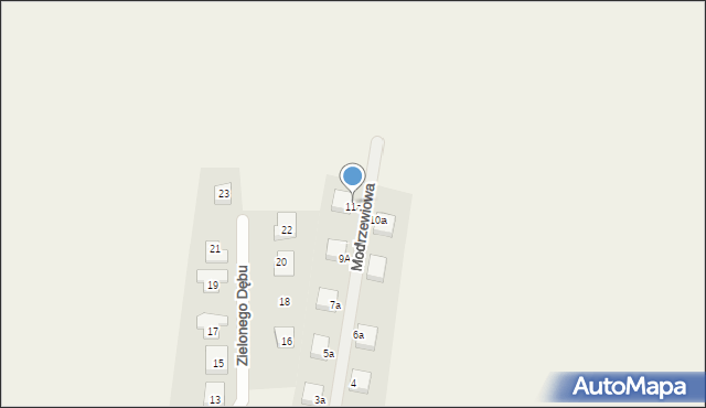 Jeszkowice, Modrzewiowa, 11b, mapa Jeszkowice