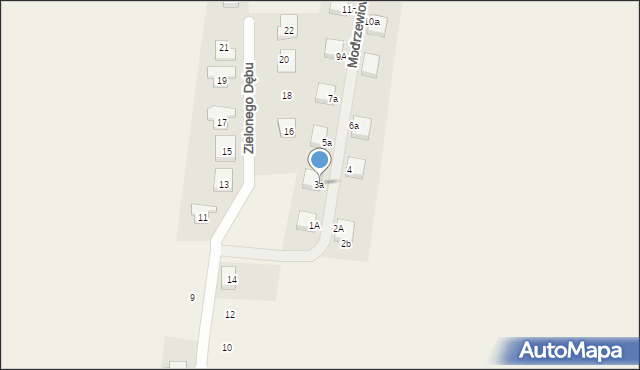 Jeszkowice, Modrzewiowa, 3a, mapa Jeszkowice