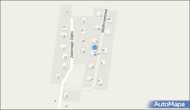 Jeszkowice, Modrzewiowa, 5a, mapa Jeszkowice