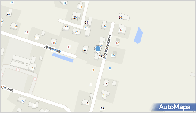 Juszkowo, Modrzewiowa, 5A, mapa Juszkowo