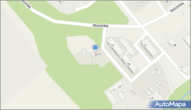 Kaczyce, Morcinka Gustawa, 13, mapa Kaczyce