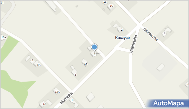 Kaczyce, Morcinka Gustawa, 4, mapa Kaczyce