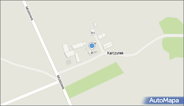 Kałuszyn, Mostowa, 96, mapa Kałuszyn