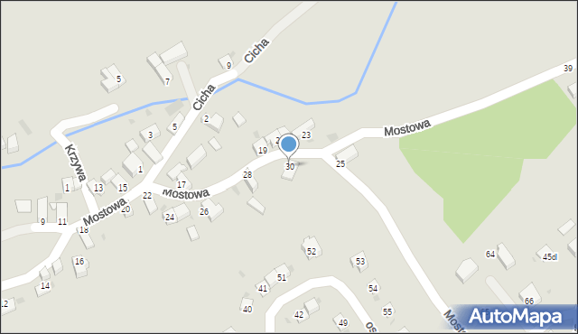 Kamieniec Ząbkowicki, Mostowa, 30, mapa Kamieniec Ząbkowicki
