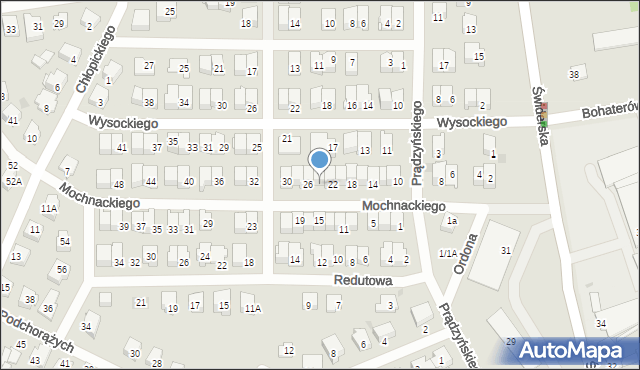 Karczew, Mochnackiego Maurycego, 24, mapa Karczew