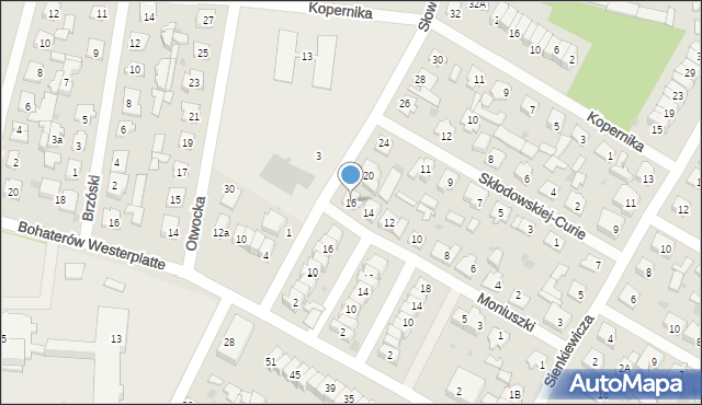 Karczew, Moniuszki Stanisława, 16, mapa Karczew