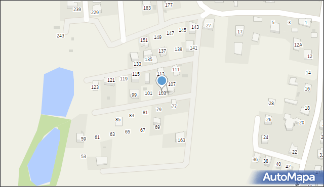 Karniowice, Modrzewiowa, 103, mapa Karniowice