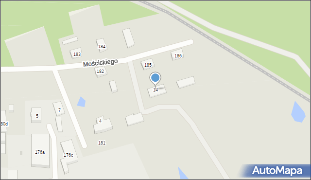 Kartuzy, Mościckiego Sobiesława, Nadleśniczego, 8A, mapa Kartuzy