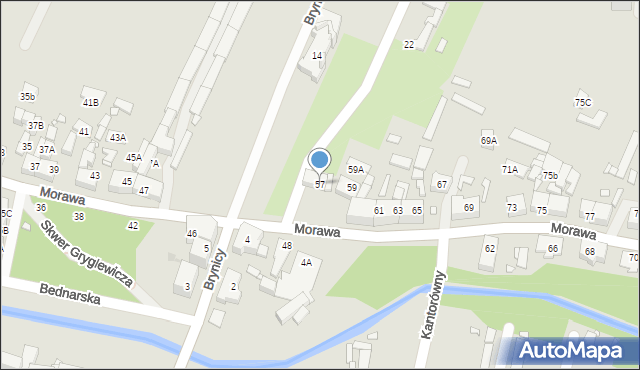 Katowice, Morawa, 57, mapa Katowic