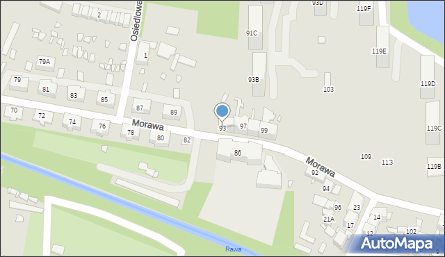 Katowice, Morawa, 93, mapa Katowic