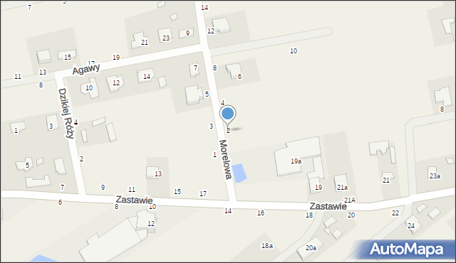 Kazimierów, Morelowa, 2, mapa Kazimierów