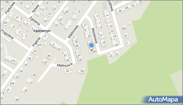 Kędzierzyn-Koźle, Morelowa, 18, mapa Kędzierzyna-Koźle