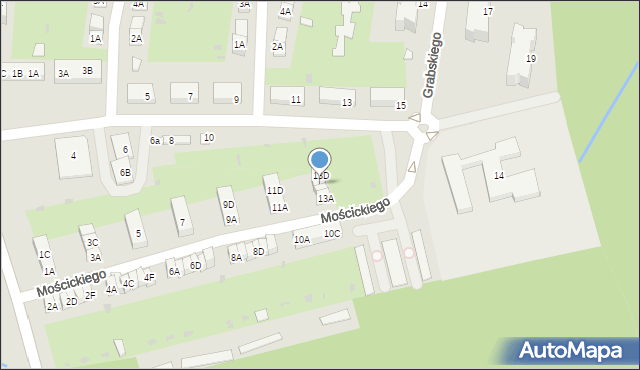 Kędzierzyn-Koźle, Mościckiego Ignacego, 13C, mapa Kędzierzyna-Koźle