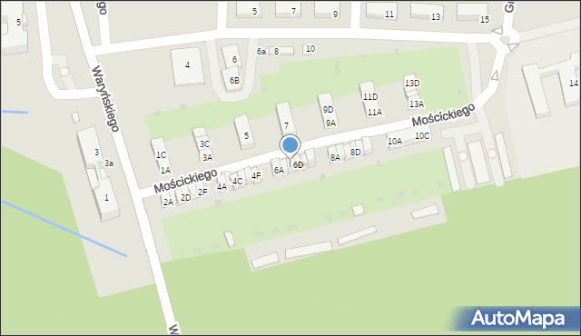 Kędzierzyn-Koźle, Mościckiego Ignacego, 6C, mapa Kędzierzyna-Koźle