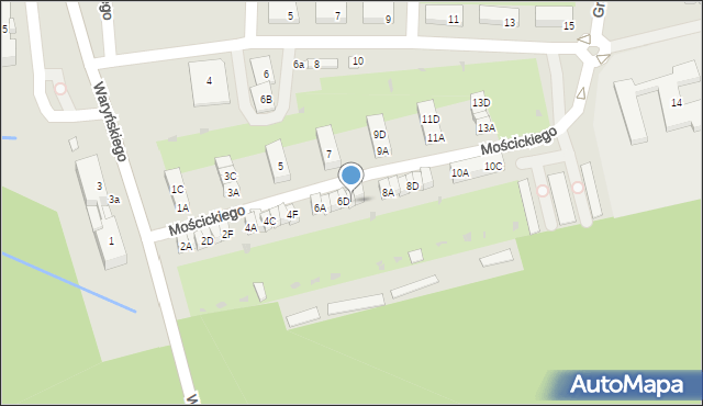 Kędzierzyn-Koźle, Mościckiego Ignacego, 6E, mapa Kędzierzyna-Koźle