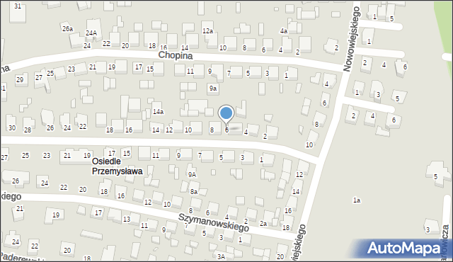 Kępno, Moniuszki Stanisława, 6, mapa Kępno