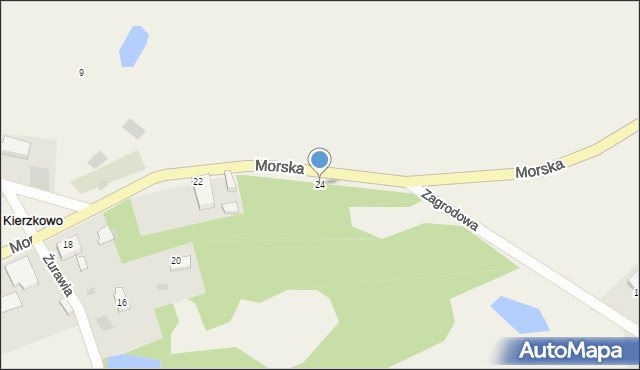 Kierzkowo, Morska, 24, mapa Kierzkowo