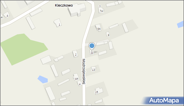 Kleczkowo, Modrzejewskiej Heleny, 11, mapa Kleczkowo