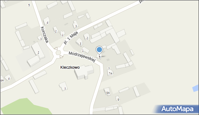 Kleczkowo, Modrzejewskiej Heleny, 5, mapa Kleczkowo