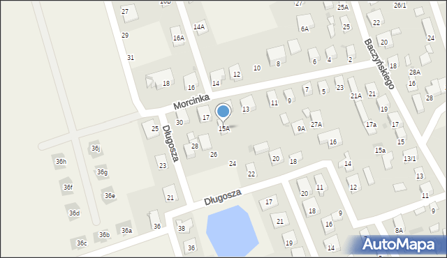Kleosin, Morcinka Gustawa, 15A, mapa Kleosin