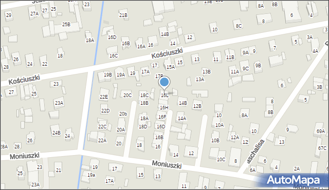 Kobyłka, Moniuszki Stanisława, 16L, mapa Kobyłka