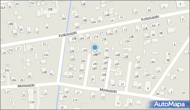 Kobyłka, Moniuszki Stanisława, 18B, mapa Kobyłka