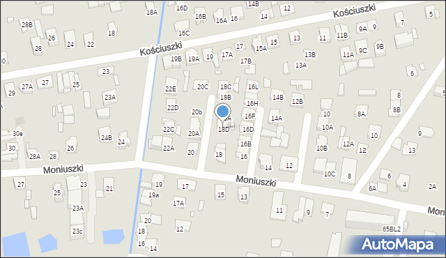 Kobyłka, Moniuszki Stanisława, 18D, mapa Kobyłka