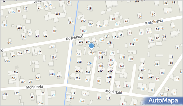 Kobyłka, Moniuszki Stanisława, 20C, mapa Kobyłka